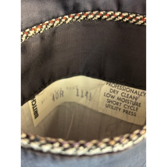 Vintage 1960s Blazer Sport Coat Donegal Tweed Wool Jacket 40R Ivy Salt & Pepper - Picture 8 of 16